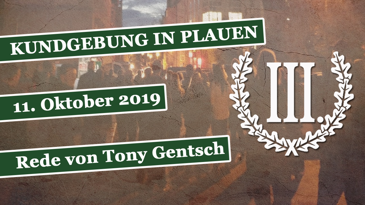 Tony Gentsch zum Thema "Ausländergewalt stoppen" in Plauen