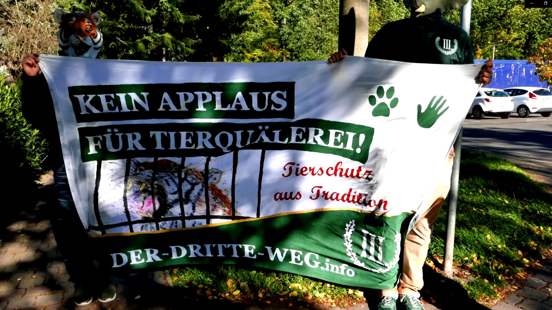 Tierschutz Aktion - Kein Applaus für Tierquälerei