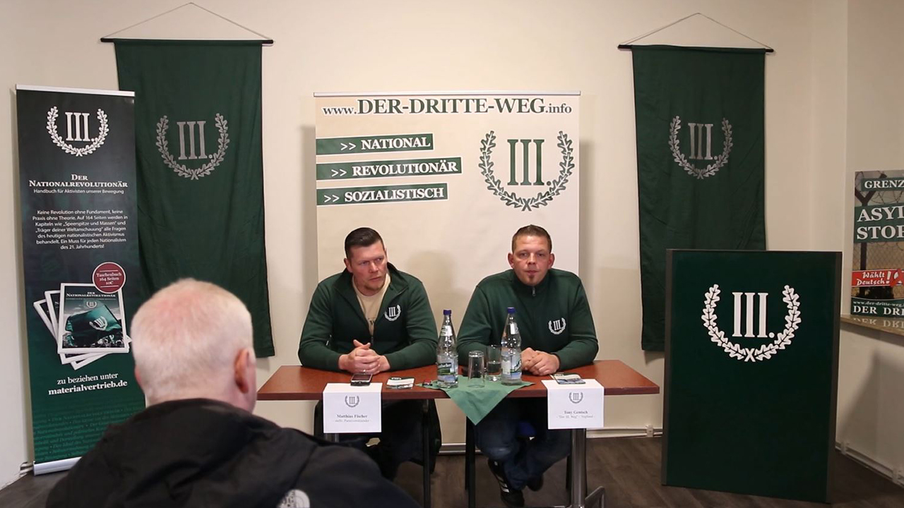 Pressekonferenz zur Arbeit vom "III. Weg" in Plauen