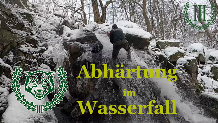 Abhärtung im Wasserfall