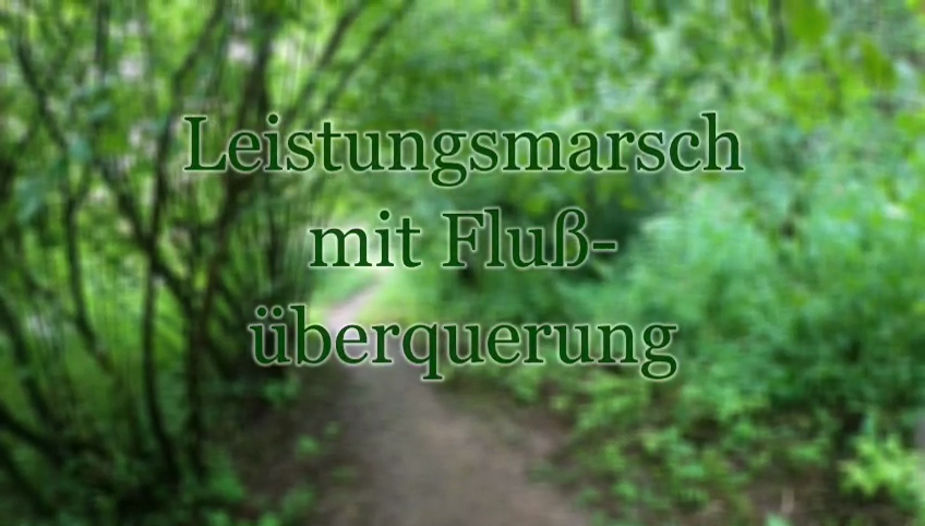 Flussüberquerung in Mittelhessen