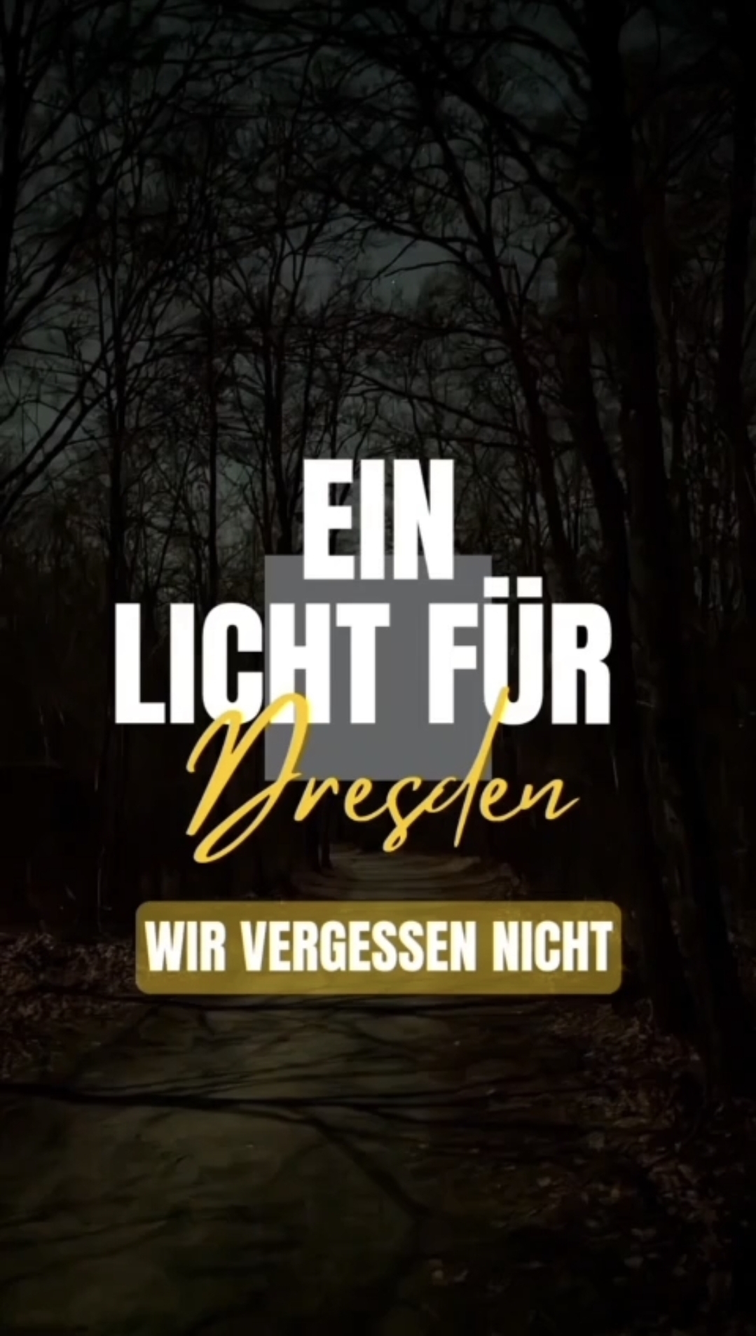 Dresden Unvergessen - Gedenkwanderung in Ostbayern