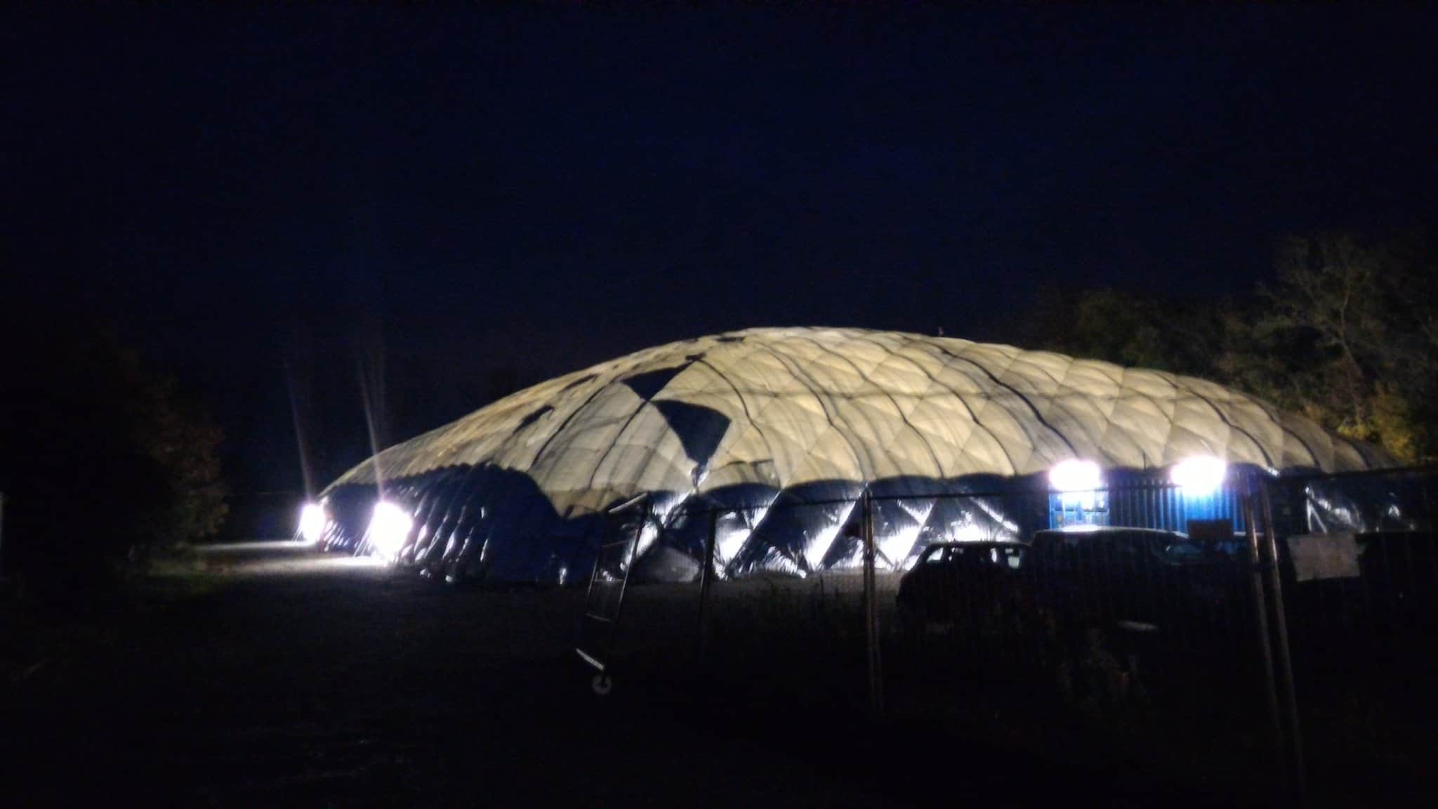 Die Traglufthalle in Grub Die Traglufthalle in Grub