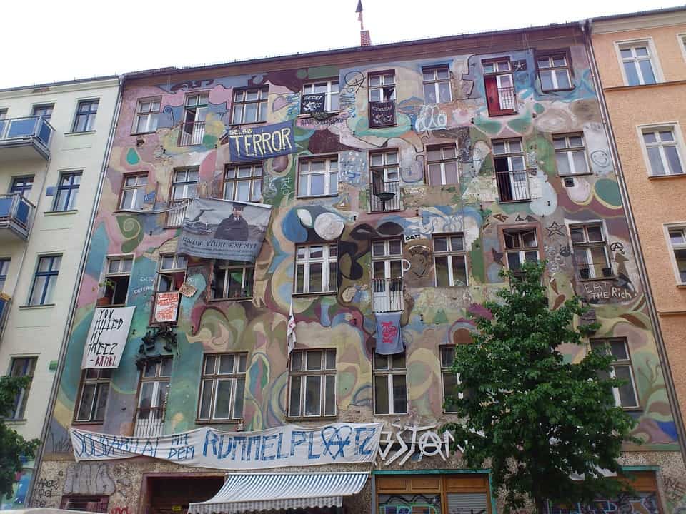 Besetztes Haus „Rigaer Straße 94“ in Berlin-Friedrichshain