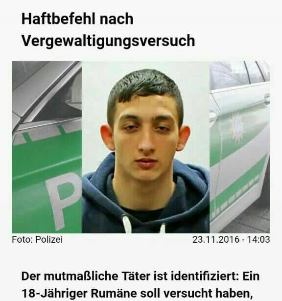 Screenshot von http://pfaffenhofen-today.de/lesen--haftbefehl-nach-vergewaltigungsversuch-2[33100].html abgerufen am 23.11.2016 um 22:10 Uhr Dieser noch flüchtige Täter versuchte eine Taxifahrerin zu vergewaltigen