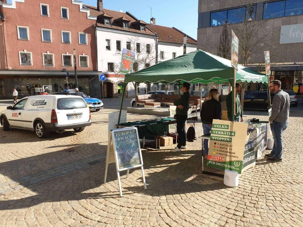 Infostand in Cham - Aktionstag zur Europawahl