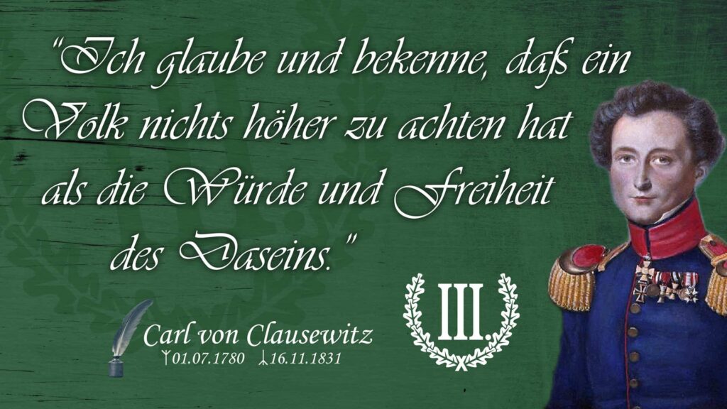 "Ich glaube und bekenne, dass ein Volk nichts höher zu achten hat als die Würde und Freiheit des Daseins.