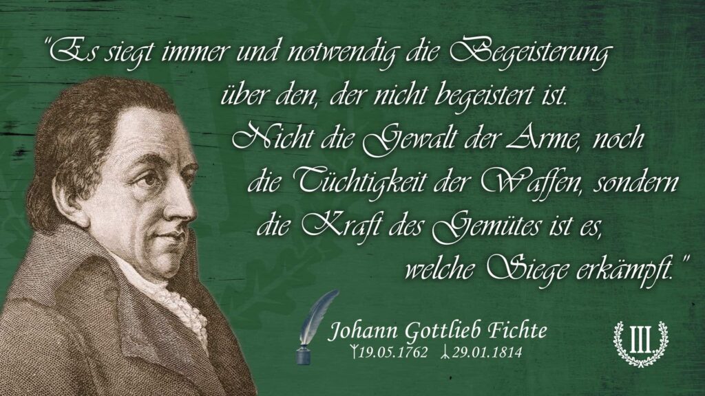 Es siegt immer und notwendig die Begeisterung über den, der nicht begeistert ist.